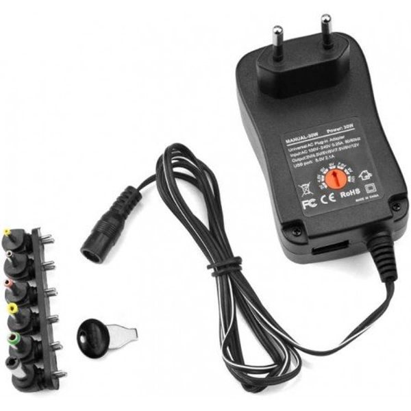 ΤΡΟΦΟΔΟΤΙΚΟ πρίζας 30W Πολλαπλής Εξόδου 12V 2500mA ATC-30W