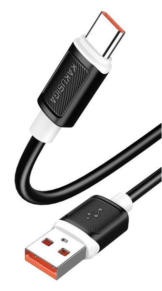 ΚΑΛΩΔΙΟ KAKUSIGA USB-C σε USB KSC-998, σιλικόνης, 5A, 480Mbps, 1m, μαύρο