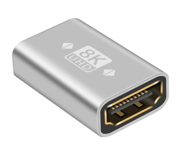 ΑΝΤΑΠΤΟΡΑΣ HDMI POWERTECH HDMI 2.1 CAB-H161, θηλυκό, 8K/60Hz, γκρι