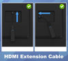 ΑΝΤΑΠΤΟΡΑΣ HDMI POWERTECH HDMI CAB-H167, 4K/60Hz, 0.10m, μαύρος