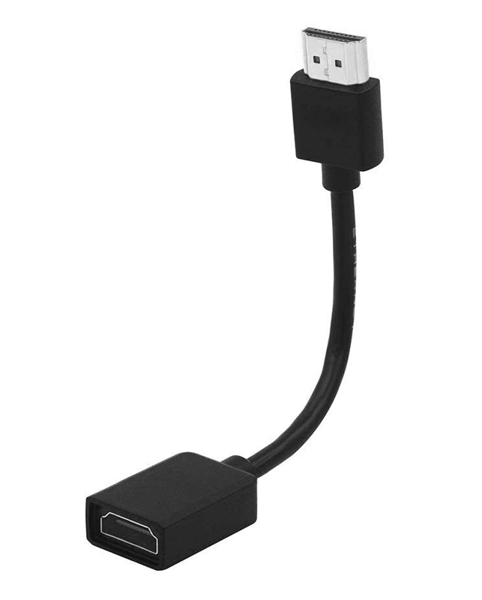 ΑΝΤΑΠΤΟΡΑΣ HDMI POWERTECH HDMI CAB-H167, 4K/60Hz, 0.10m, μαύρος