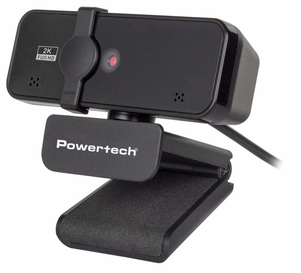 ΚΑΜΕΡΑ WEB POWERTECH PT-1291, 5MP, 2K Quad HD, αυτόματη εστίαση, 1.5m, μαύρη