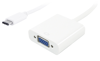 ΑΝΤΑΠΤΟΡΑΣ POWERTECH USB Type-C σε VGA PTH-034, Full HD, λευκό