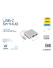 ΑΝΤΑΠΤΟΡΑΣ PLATINET MEDIA HUB USB-C 3.2 GEN1 5GBS 3IN1 HDMI 4K USB-A 3.2 USB-C PD 100W ALUMINUM