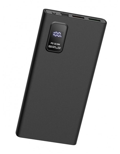 POWERBANK PLATINET 10000mAh Polymer PD 3.0 QC 3.0 LED Screen Black