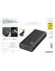 POWERBANK PLATINET 20000mAh Polymer PD 3.0 QC 3.0 LED Screen Black