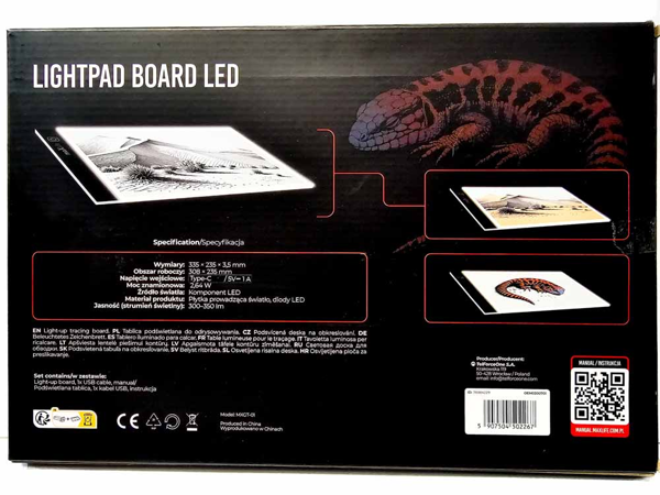 ΠΙΝΑΚΙΔΑ ΣΧΕΔΙΑΣΗΣ LED MAXLIFE A4 MXGT-01