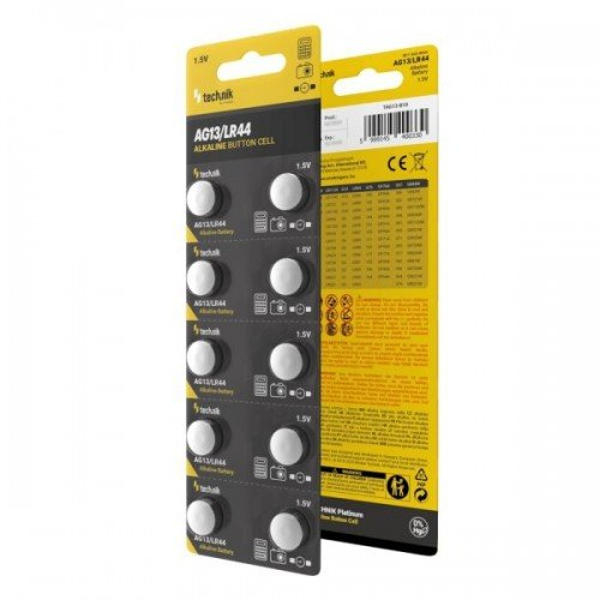 ΜΠΑΤΑΡΙΕΣ TECHNIC ALKALINE AG13 LR44 A76 357 1.5V 1ΤΕΜ