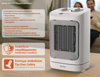 ΑΕΡΟΘΕΡΜΟ BRUNO 2 σε 1 αερόθερμο δωματίου BRN-0211, 2000W, με ανεμιστήρα, λευκό