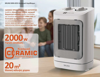 ΑΕΡΟΘΕΡΜΟ BRUNO 2 σε 1 αερόθερμο δωματίου BRN-0211, 2000W, με ανεμιστήρα, λευκό