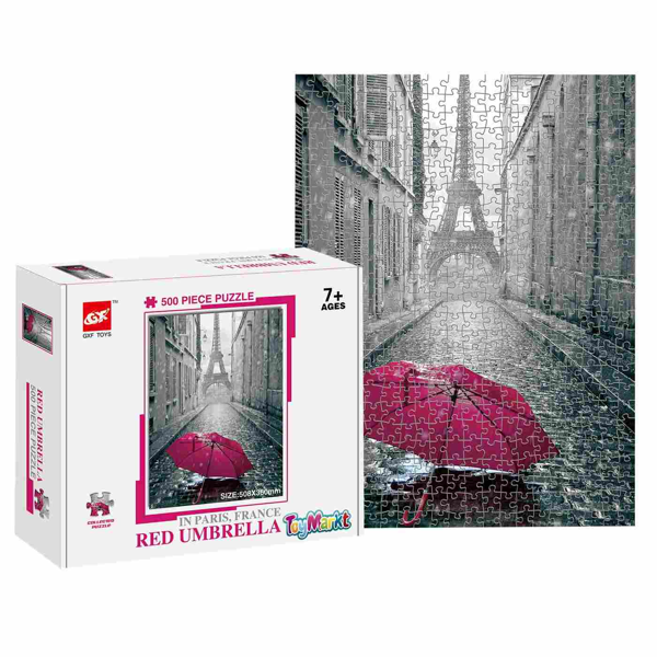 ΠΑΖΛ 1000ΤΕΜ red Umbrella στο Παρίσι 23x18x5cm 69-1760