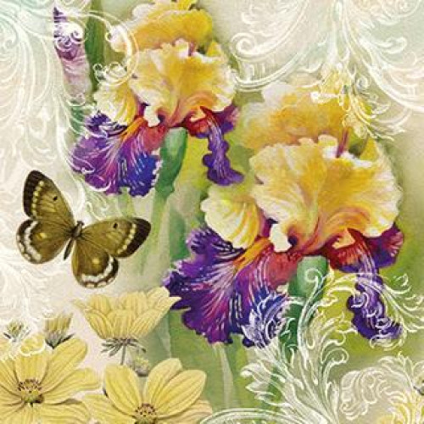 ΧΑΡΤΟΠΕΤΣΕΤΑ DECOUPAGE 33x33 20τχ ΛΟΥΛΟΥΔΙ ΠΕΤΑΛΟΥΔΑ  SDL083700