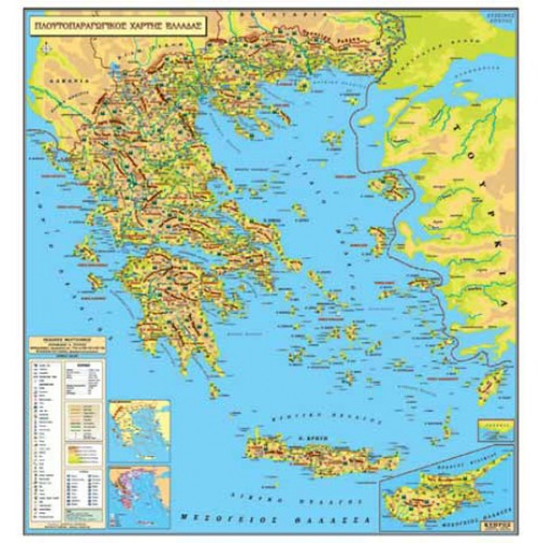 ΧΑΡΤΗΣ ΕΛΛΑΔΑΣ ΠΑΝΟΔΕΤΟΣ ΠΛΟΥΤΟΠΑΡΑΓΩΓΙΚΟΣ 140Χ150ΕΚ ΕΚΔΟΣΗ 2023