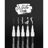 ΜΑΡΚΑΔΟΡΟΙ ΑΚΡΥΛΙΚΟΙ ONLINE ΛΕΥΚΟΙ SET ΜΥΤΗ 0.7mm-1mm-2mm-3mm-brush 18511
