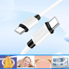 ΚΑΛΩΔΙΟ USB TO C USB-C σε USB-C KSC-998, σιλικόνης, 100W, 480Mbps, 1m, μαύρο