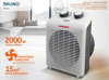 BRUNO 2 σε 1 αερόθερμο δωματίου BRN-0211, 2000W, με ανεμιστήρα, λευκό