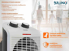 BRUNO 2 σε 1 αερόθερμο δωματίου BRN-0211, 2000W, με ανεμιστήρα, λευκό