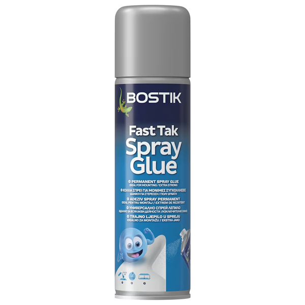 ΚΟΛΛΑ BOSTIC FAST TAK SPRAY GLUE 500ml ΒΕΝΖΙΝΟΚΟΛΛΑ