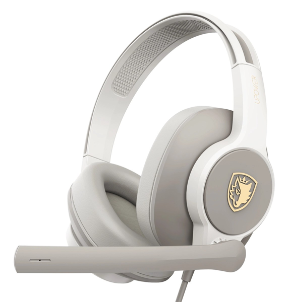 ΑΚΟΥΣΤΙΚΑ ΚΕΦΑΛΗΣ SADES gaming headset UPOWER, 3.5mm σύνδεση, 40mm, γκρι