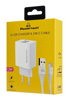 ΦΟΡΤΙΣΤΗΣ ΜΠΡΙΖΑΣ POWERTECH PT-1324 με καλώδιο USB-C, 2x USB, 12W, λευκός