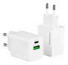 ΦΟΡΤΙΣΤΗΣ ΜΠΡΙΖΑΣ POWERTECH PT-1551, USB/USB-C, 45W, GaN3, AVS, IPhone 17,PD&QC 4.0, λευκός
