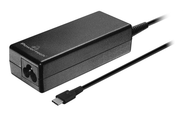 ΤΡΟΦΟΔΟΤΙΚΟ POWERTECH φορτιστής laptop PT-1319, USB-C PD 3.0, universal, 65W, μαύρος