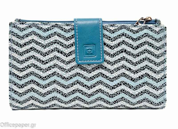 ΠΟΡΤΟΦΟΛΙ ΓΥΝΑΙΚΕΙΟ CASANOVA ΓΝΗΣΙΟ ΔΕΡΜΑ 18x10x2 cm ΤΥΡΚΟΥΑΖ ΜΕ RFID ΠΡΟΣΤΑΣΙΑ