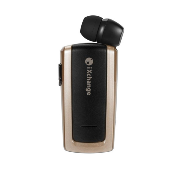 ΑΚΟΥΣΤΙΚΑ BLUETOOTH HANDSFREE Retractable ΒΤ v5.3 Headset UA-25 v2.0 iXchange gold 310066