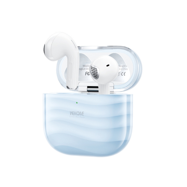 ΑΚΟΥΣΤΙΚΑ BLUETOOTH HANDSFREE WEKOME WS-18 TWS BT V5.4 LIGTH BLUE