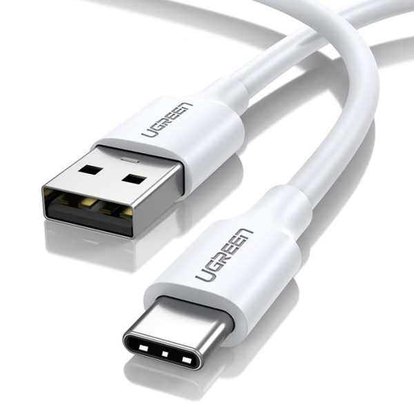 ΚΑΛΩΔΙΟ UGREEN USB TO C 2M WHITE 3A FAST