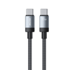 ΚΑΛΩΔΙΟ WECOME KINKONG USB-C TO TYPE C 1M WHITE 65W BRAIDED