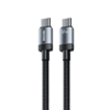 ΚΑΛΩΔΙΟ WECOME KINKONG USB-C TO TYPE C 1M WHITE 65W BRAIDED
