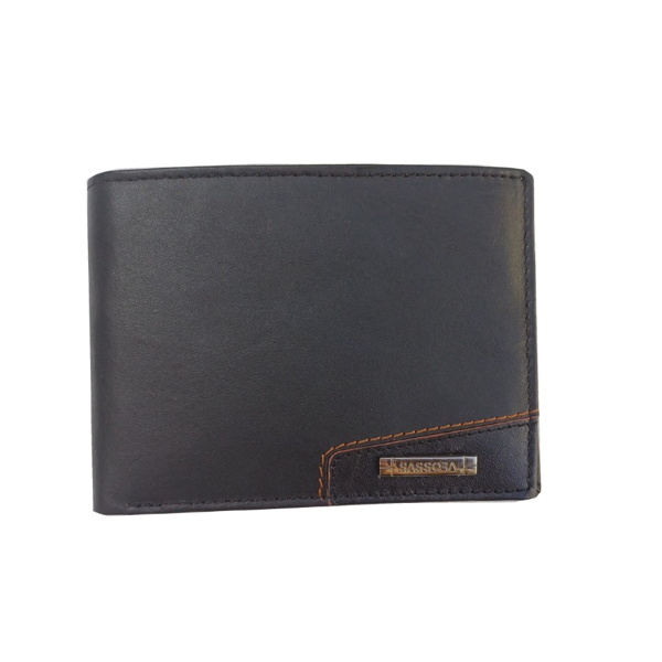 ΠΟΡΤΟΦΟΛΙ ΑΝΔΡΙΚΟ SASSORA ΓΝΗΣΙΟ ΔΕΡΜΑ 12.5x9x3 cm BLACK ΜΕ RFID ΠΡΟΣΤΑΣΙΑ A430