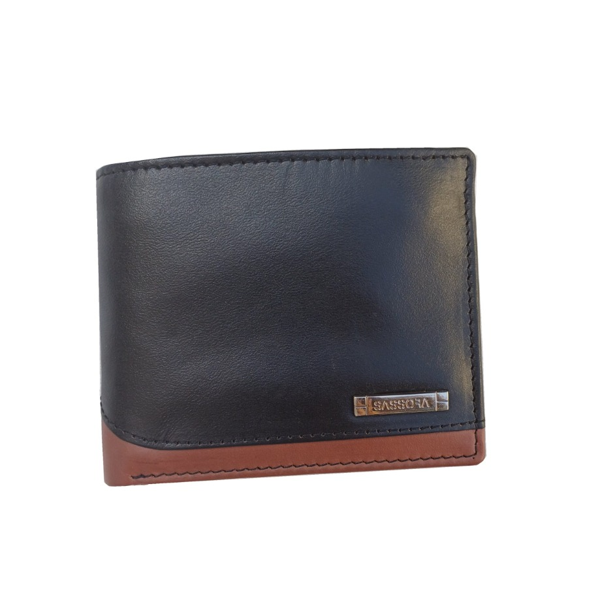 ΠΟΡΤΟΦΟΛΙ ΑΝΔΡΙΚΟ SASSORA ΓΝΗΣΙΟ ΔΕΡΜΑ 11x9x3 cm BLACK ΜΕ RFID ΠΡΟΣΤΑΣΙΑ A457