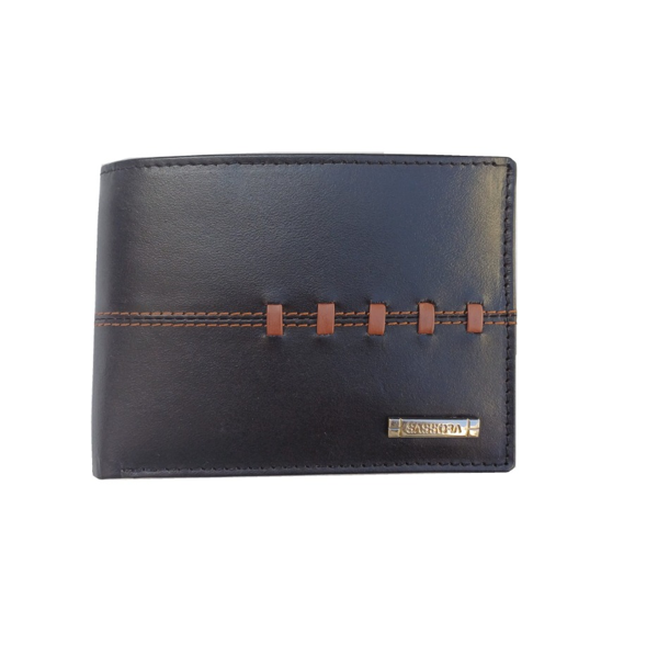ΠΟΡΤΟΦΟΛΙ ΑΝΔΡΙΚΟ SASSORA ΓΝΗΣΙΟ ΔΕΡΜΑ 12.5x9x3 cm BLACK ΜΕ RFID ΠΡΟΣΤΑΣΙΑ A451