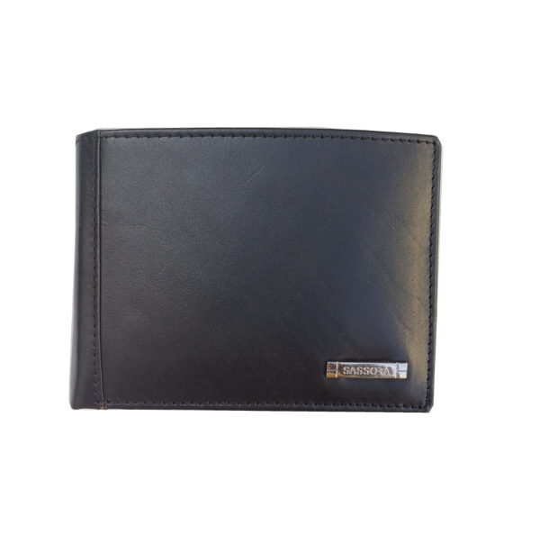ΠΟΡΤΟΦΟΛΙ ΑΝΔΡΙΚΟ SASSORA ΓΝΗΣΙΟ ΔΕΡΜΑ 12.5x9x3 cm BLACK ΜΕ RFID ΠΡΟΣΤΑΣΙΑ A432