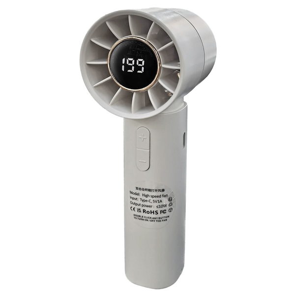 ΑΝΕΜΙΣΤΗΡΑΣ ΧΕΙΡΟΣ TURBO ΜΕ ΒΑΣΗ ΚΑΙ ΟΘΟΝΗ 15,5x6x5cm Τ-12