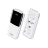 POWERBANK WECOME WK 10000mAh PD 22,5W WK WP-65 2 Θέσεων, με καλώδιο USB-C/Lightning/Micro/USB