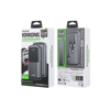 POWERBANK WECOME WK 20000mAh PD 22,5W WK WP-66 2 Θέσεων, με καλώδιο USB-C/Lightning/Micro/USB Μαύρο