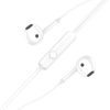 ΑΚΟΥΣΤΙΚΑ ΜΙΝΙ KAKUSIGA earphones με μικρόφωνο KSC-1301, 3.5mm σύνδεση, 14mm, 1.1m, λευκά