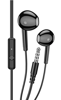 ΑΚΟΥΣΤΙΚΑ ΜΙΝΙ KAKUSIGA earphones με μικρόφωνο KSC-1301, 3.5mm σύνδεση, 14mm, 1.1m, μαύρα