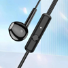 ΑΚΟΥΣΤΙΚΑ ΜΙΝΙ KAKUSIGA earphones με μικρόφωνο KSC-1301, 3.5mm σύνδεση, 14mm, 1.1m, μαύρα