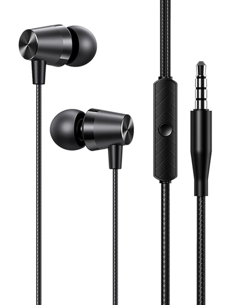 ΑΚΟΥΣΤΙΚΑ ΜΙΝΙ USAMS earphones με μικρόφωνο EP-42, 3.5mm σύνδεση, Φ10mm, 1.2m, μαύρα