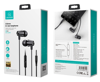 ΑΚΟΥΣΤΙΚΑ ΜΙΝΙ USAMS earphones με μικρόφωνο EP-42, 3.5mm σύνδεση, Φ10mm, 1.2m, μαύρα
