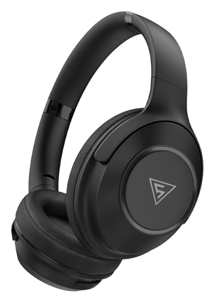 ΑΚΟΥΣΤΙΚΑ ΚΕΦΑΛΗΣ BLUETOOTH DOQAUS FOCUS 5, ασύρματα & ενσύρματα, Φ40mm, 1000mAh, μαύρα