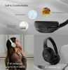 ΑΚΟΥΣΤΙΚΑ ΚΕΦΑΛΗΣ BLUETOOTH DOQAUS FOCUS 5, ασύρματα & ενσύρματα, Φ40mm, 1000mAh, μαύρα