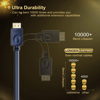 ΚΑΛΩΔΙΟ HDMI CABLETIME AV540-HE2G με Ethernet, 4K/60Hz, 18 Gbps, 1m, μπλε