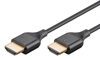 ΚΑΛΩΔΙΟ HDMI GOOBAY 75294 με Ethernet, slim, 4K/60Hz, 18 Gbps, 2m, μαύρο