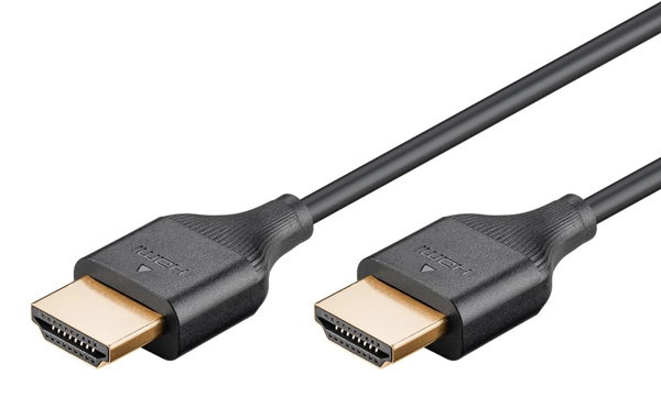 ΚΑΛΩΔΙΟ HDMI GOOBAY 75294 με Ethernet, slim, 4K/60Hz, 18 Gbps, 2m, μαύρο