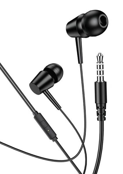 ΑΚΟΥΣΤΙΚΑ ΜΙΝΙ KAKUSIGA earphones με μικρόφωνο KSC-1303, 3.5mm σύνδεση, 10mm, 1.1m, μαύρα